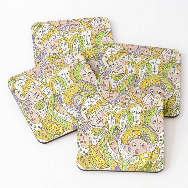 Item preview, Folk Faces designed and sold by circa24.