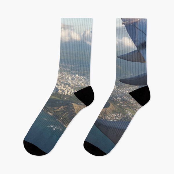 Item preview, Goodbye Hawaii - Diamond Head Volcano Crater Waikiki and Honolulu Aerial  designed and sold by Georgia Mizuleva.