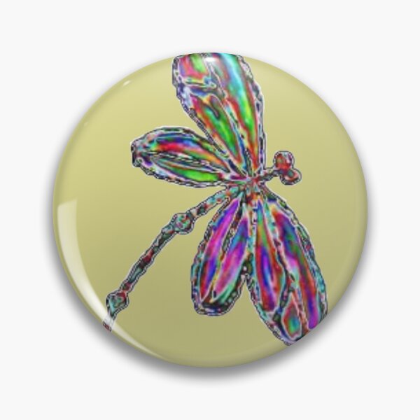 Item preview, Neon Dragonfly - Retro Yellow designed and sold by lyndseyart.