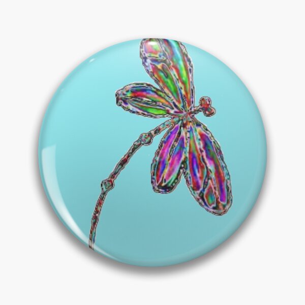 Item preview, Neon Dragonfly - Turquoise designed and sold by lyndseyart.