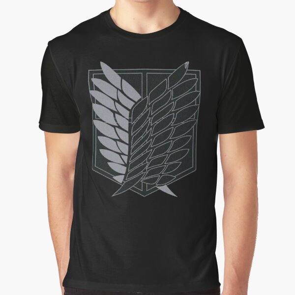 Exploration Battalion - SNK - B&W Graphic T-Shirt