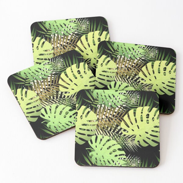 Item preview, Monstera palm leaves tropical jungle designed and sold by ivanoel.