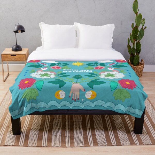 better days are coming Throw Blanket