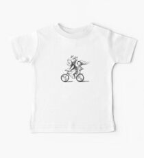 Girl and a monster on a bike Baby Tee
