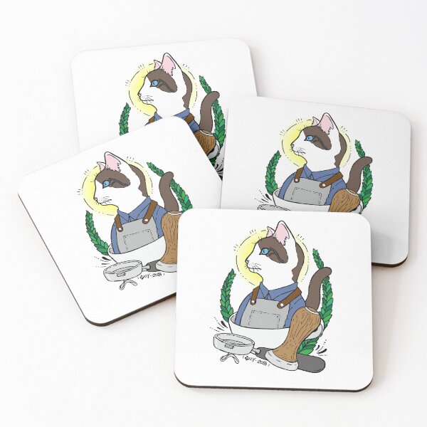 Item preview, Barista Cat - white designed and sold by GMY.