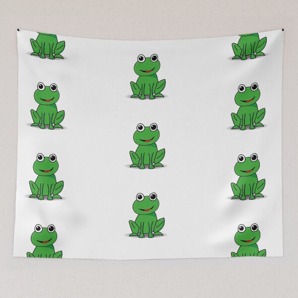 Item preview, Cute Green Smiley Frog  designed and sold by LADYGOODMOOD.
