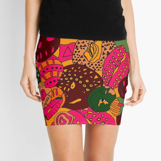 Peaches, Pears and Plums Mini Skirt