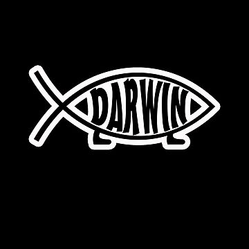 Darwin fish Sticker for Sale by ValentinaHramov