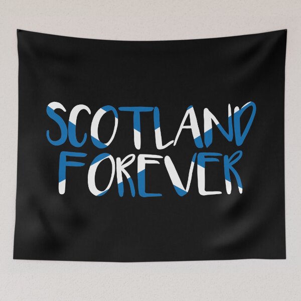 Item preview, SCOTLAND FOREVER, Scottish Flag Text Slogan designed and sold by MacPean.