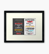Here's To The Crazy Ones - In Memory of Steve Jobs Framed Print