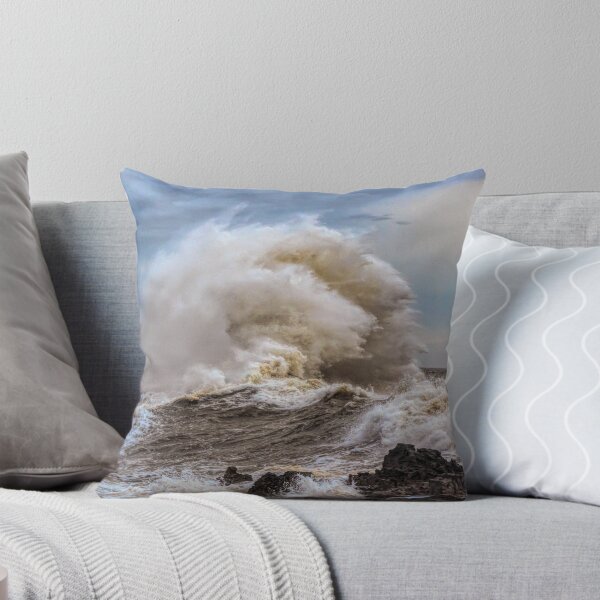 Item preview, Big wave on Porthcawl seafront in a storm - Wales  designed and sold by iCimages.net.