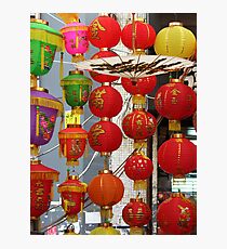 Chinese Lanterns, Ladies Market, Hong Kong Photographic Print