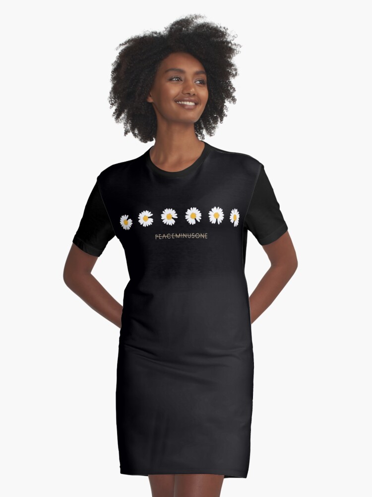 Kpop G Dragon Peaceminusone Daisy Graphic T Shirt Dress By Lysavn Redbubble