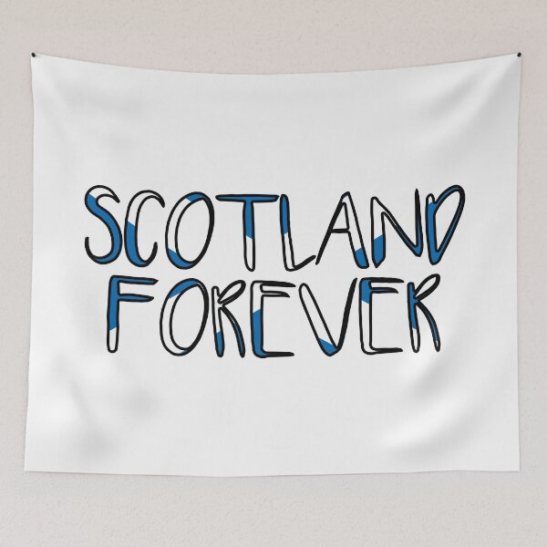 Item preview, SCOTLAND FOREVER, Scottish Flag Text Slogan designed and sold by MacPean.