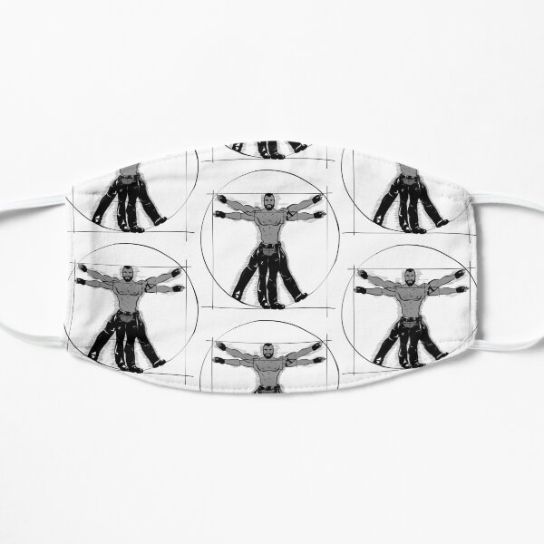 Gay Vitruvian Man Flat Mask