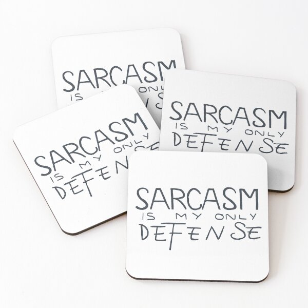 Item preview, sarcasm is my only defense designed and sold by MorganeRosa.