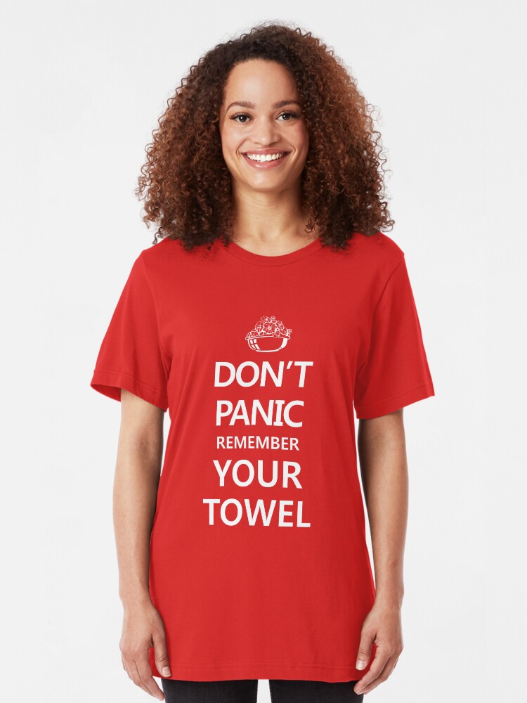 Alternate view of DON'T PANIC Slim Fit T-Shirt