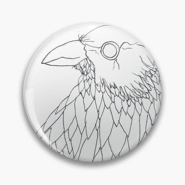 Item preview, crow drawing designed and sold by Perggals© - Stacey Turner.