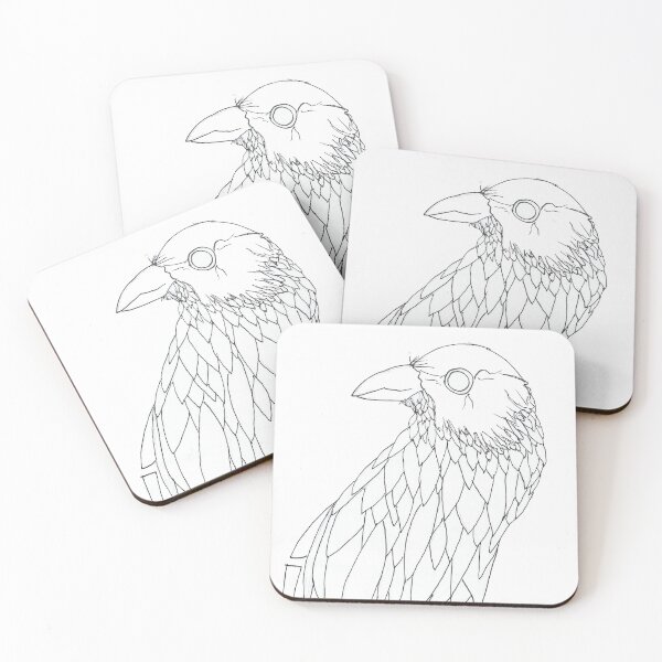Item preview, crow drawing designed and sold by Perggals© - Stacey Turner.