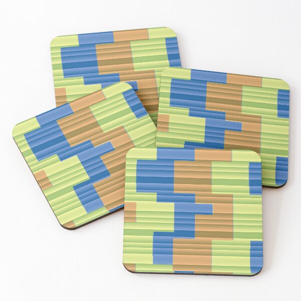 Item preview, Triplay Oranges-CHECKS AND SQUARES ozcushionstoo designed and sold by ozcushionstoo.