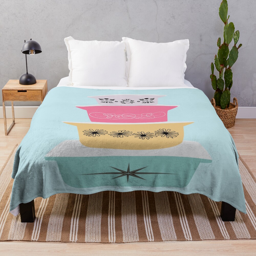 Pyrex Pretties 2 Throw Blanket