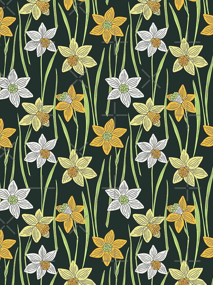 Thumbnail 3 of 3, Scarf, Daffodils pattern designed and sold by olgart.