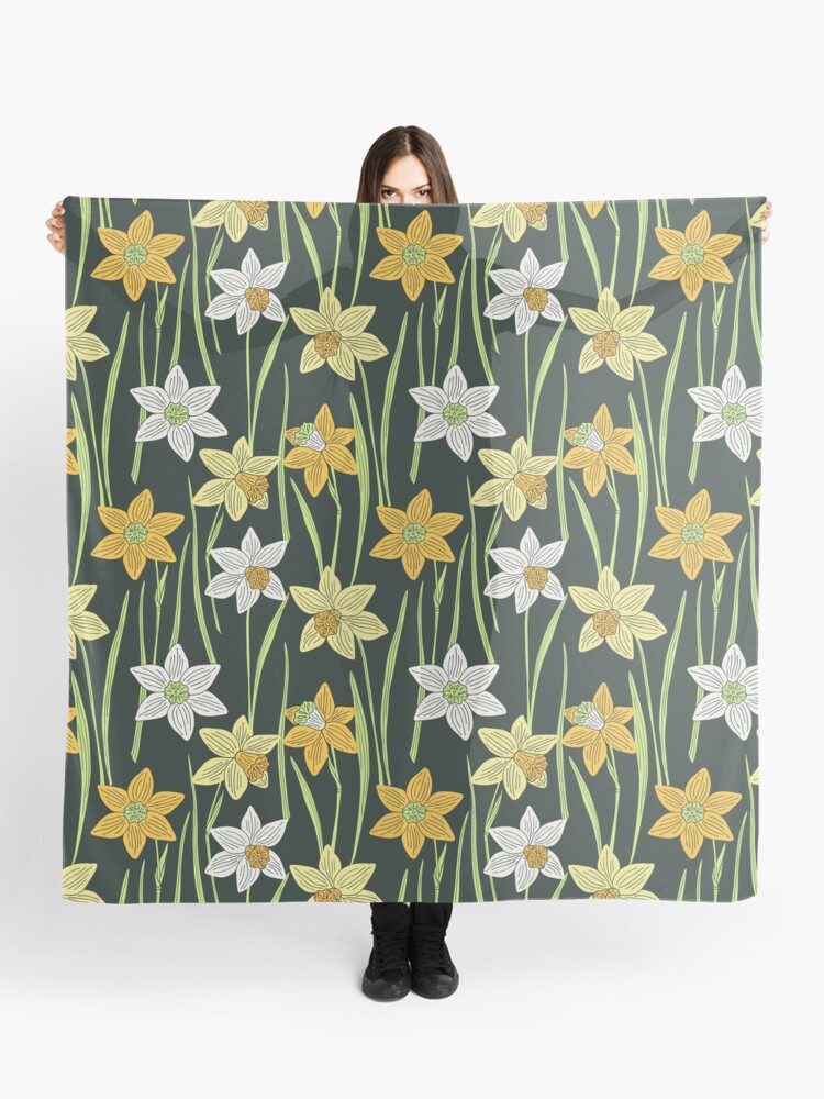 Thumbnail 1 of 3, Scarf, Daffodils pattern designed and sold by olgart.