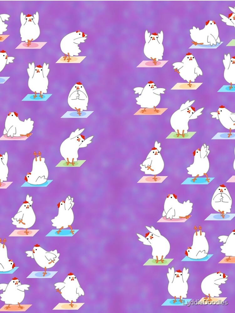 Chicken Yoga by LyddieDoodles