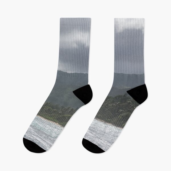 Item preview, Hawaiian Coastal Mountains - Clearing Storm on Oahu Island North Shore designed and sold by Georgia Mizuleva.
