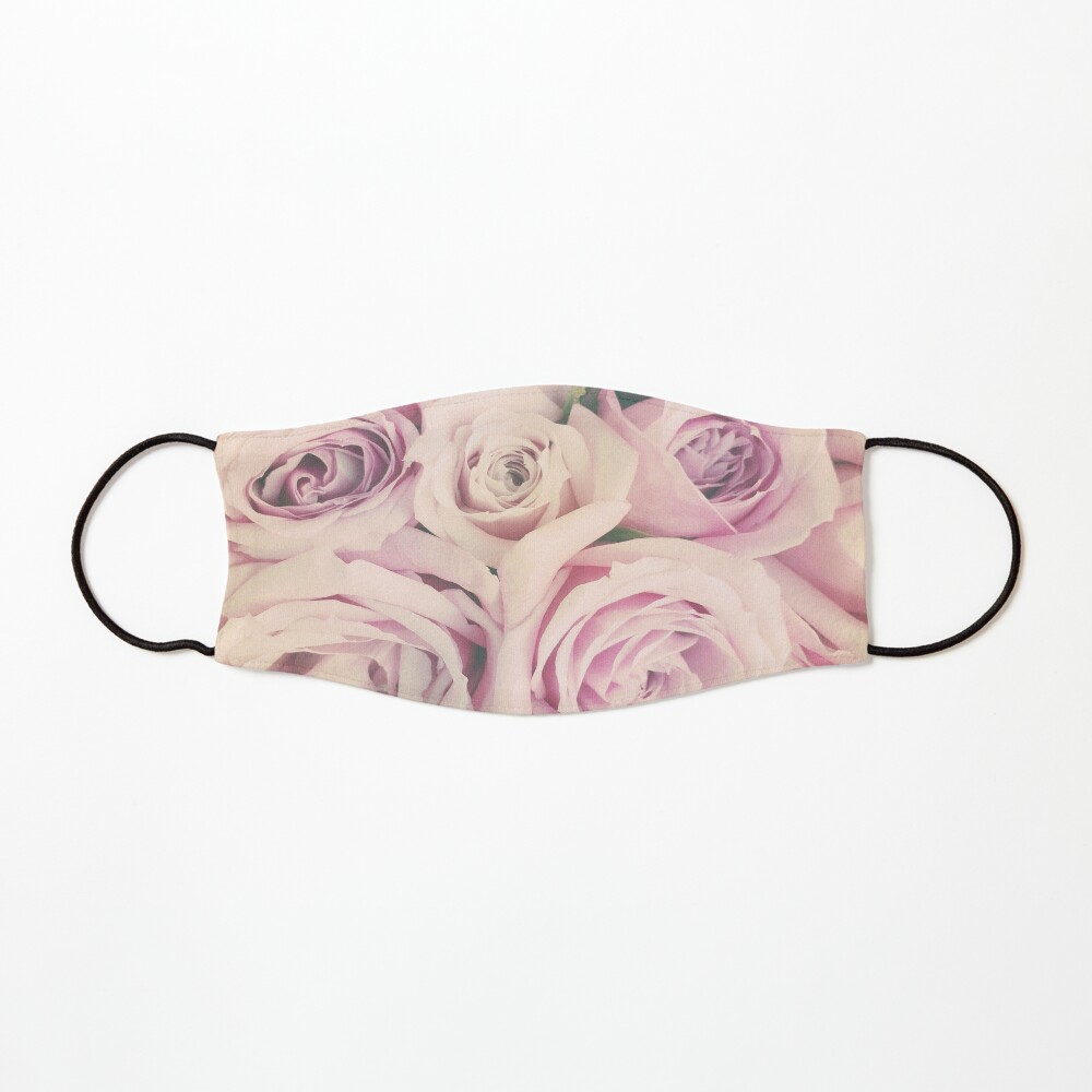 Gift for Gardener - Pink Rose Blush Pastel Gift - Floral Present Mask
