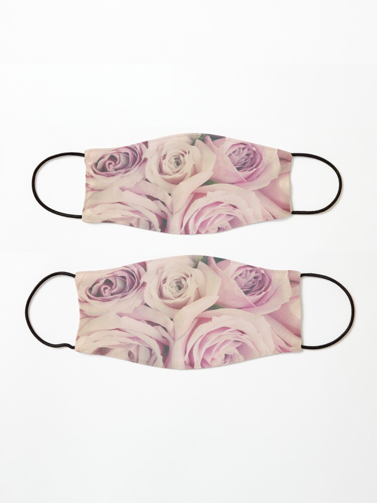 Alternate view of Gift for Gardener - Pink Rose Blush Pastel Gift - Floral Present Mask