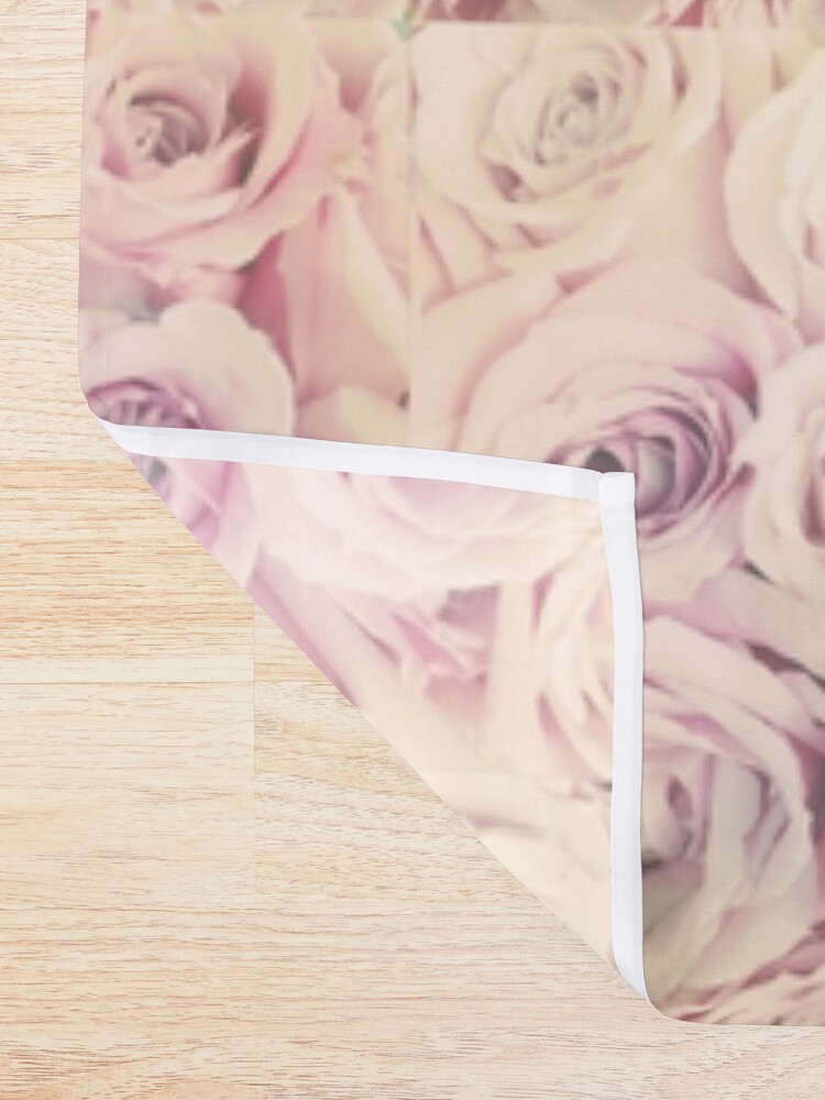 Alternate view of Gift for Gardener - Pink Rose Blush Pastel Gift - Floral Present Shower Curtain