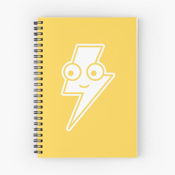 Item preview, Lightning Bolt Face on Yellow Character Icon Cartoon designed and sold by npdstudio.