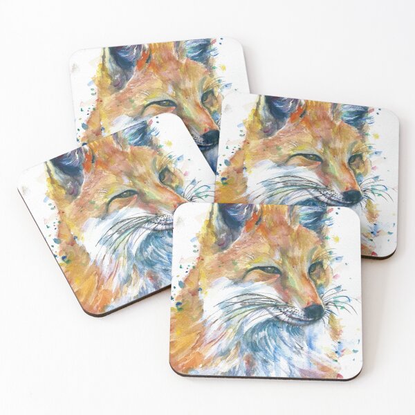 Item preview, FOX - watercolor portrait.1 designed and sold by lautir.