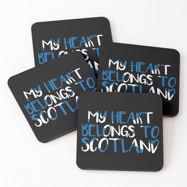 Item preview, MY HEART BELONGS TO SCOTLAND, Scottish Flag Text Slogan designed and sold by MacPean.