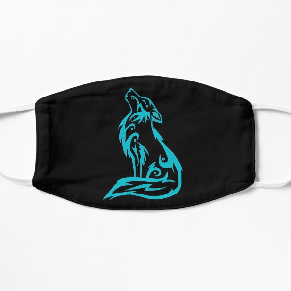 Wolf mask - gift mask- simple mask -covid19 - corona virus Flat Mask