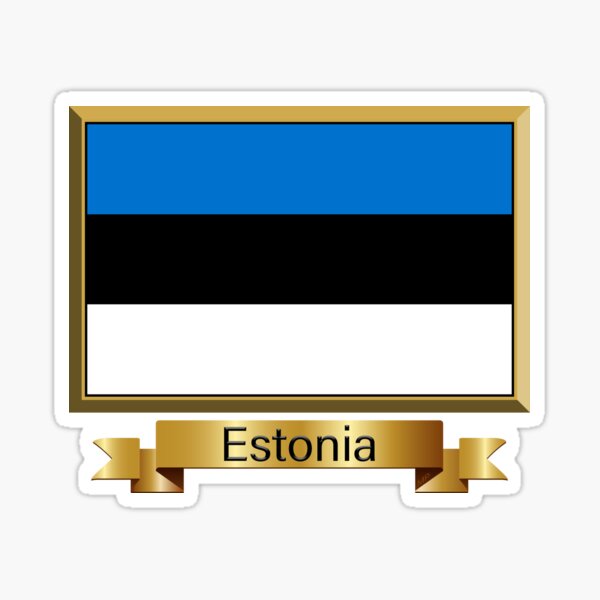 Item preview, Estonia Flag Gifts, Stickers & Products - Named designed and sold by mpodger.