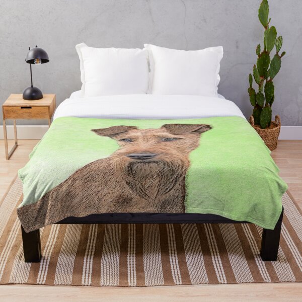 Item preview, Pintura de Terrier irlandés - Arte original lindo del perro designed and sold by alpendesigns.
