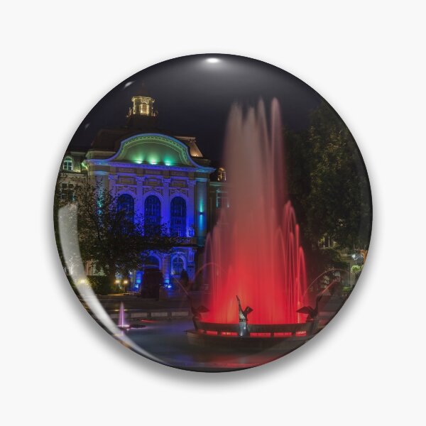 Item preview, Jewel Toned Pelican Fountain - Ruby Red Amber and Sapphire Blue designed and sold by Georgia Mizuleva.