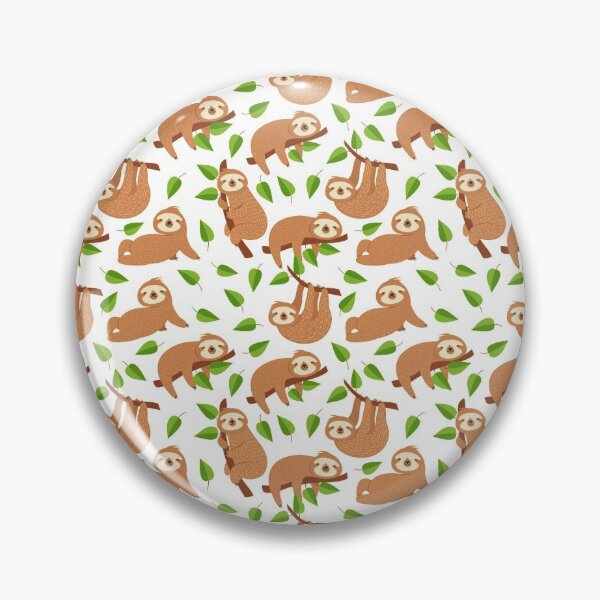 sloth Pattern Pin