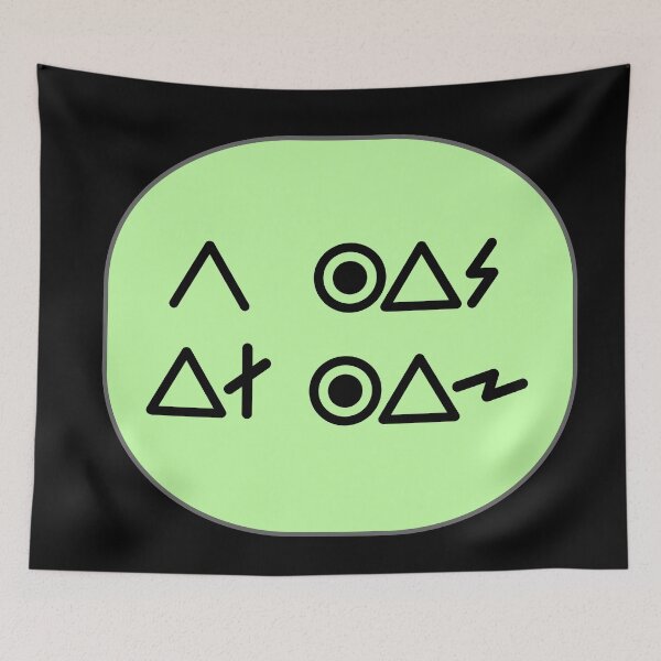 Item preview,   message: "Humans know through science" in aUi language.

AUI is a language built with interplanetary vocation aiming to be able to be understood by extraterrestrials designed and sold by PrimitiveState.