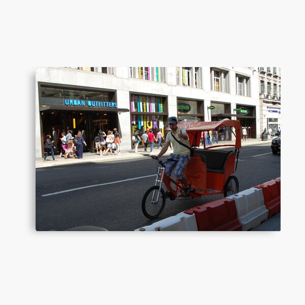 London - cycle rickshaw Canvas Print