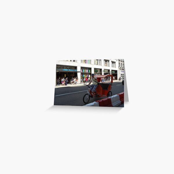 London - cycle rickshaw Greeting Card