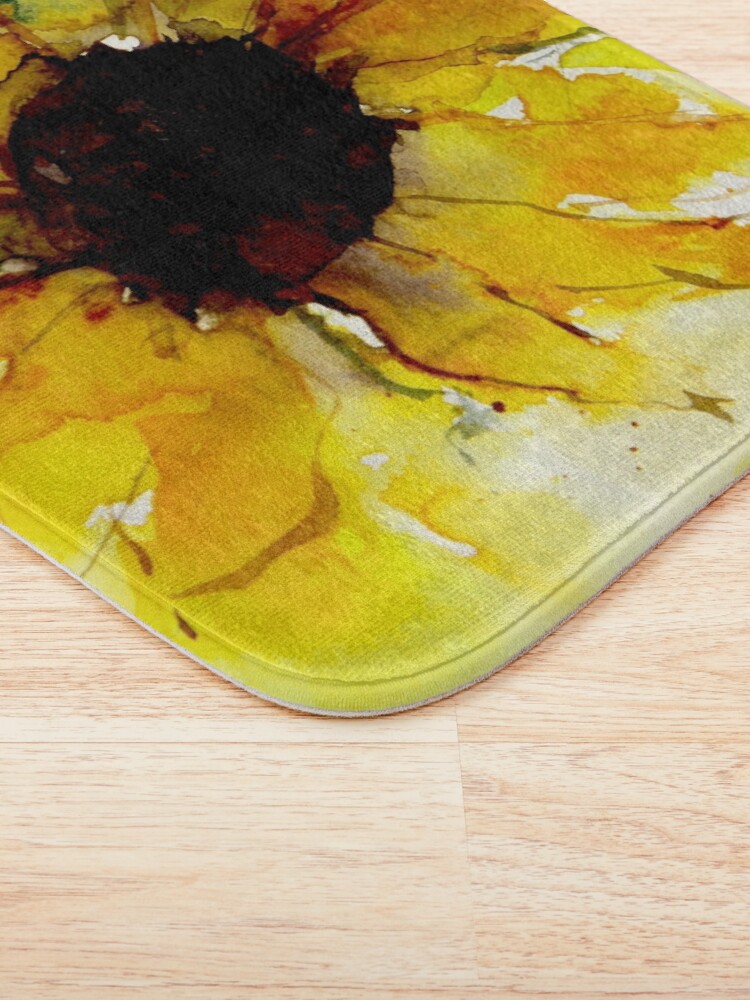Alternate view of sunflower Bath Mat