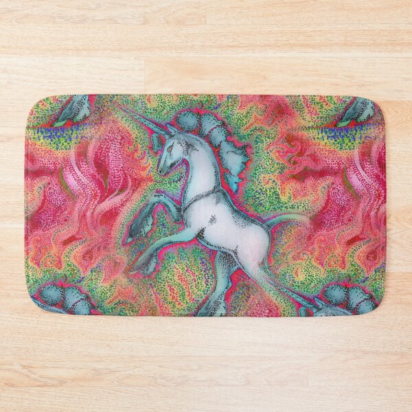 Item preview, Rainbow Fire Unicorn designed and sold by LyddieDoodles.