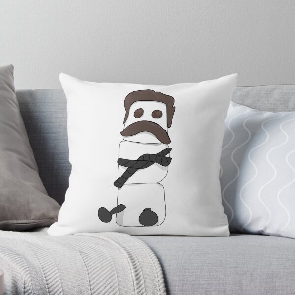 Marshmallow Ron Throw Pillow