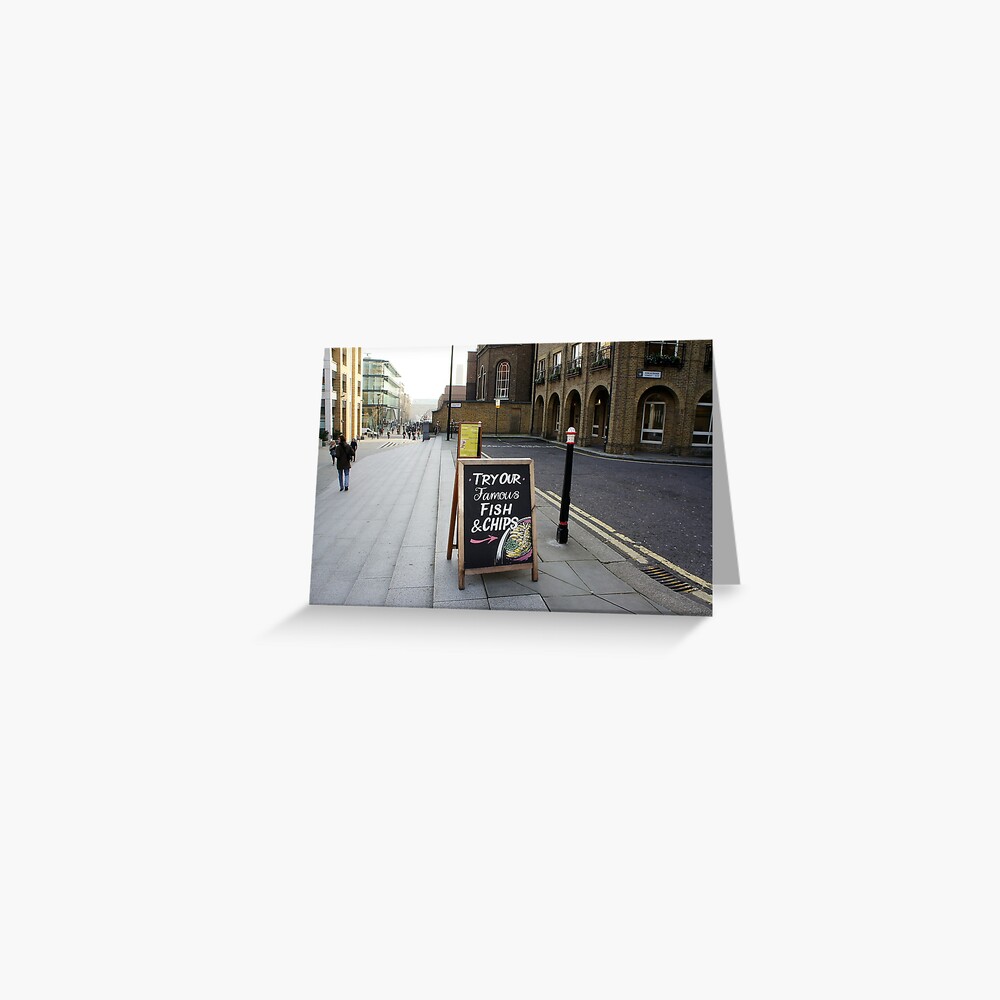 London - Fish and chips Greeting Card