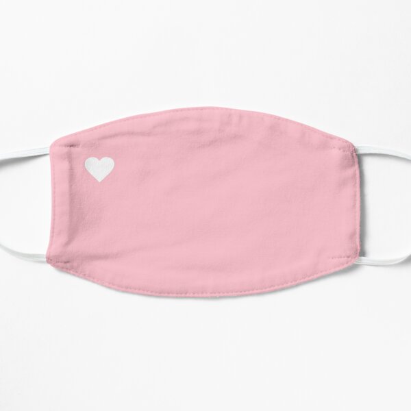 White and Pink Heart Cute Mask Mask