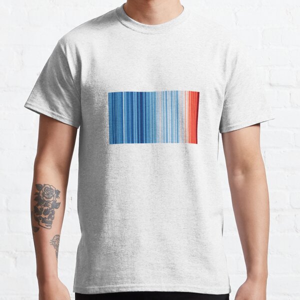 Warming Stripes Showing Global Climate Change #showyourstripes Classic T-Shirt