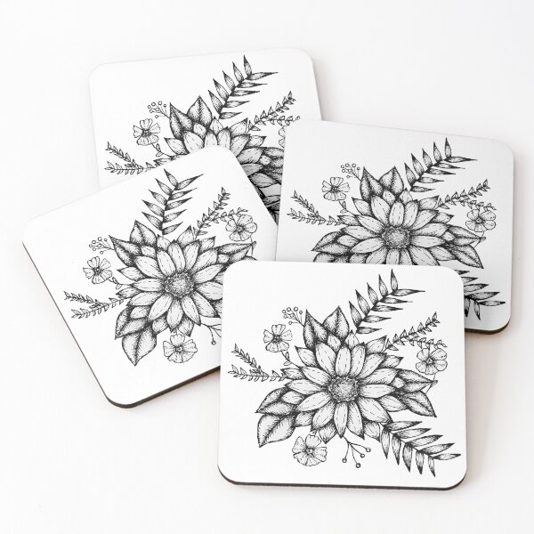 Item preview, Black and White Flowers designed and sold by Nicole-Owens.